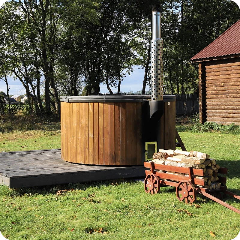 Аренда купели в агроусадьбе «Старый Хутар». Белорусское полесье